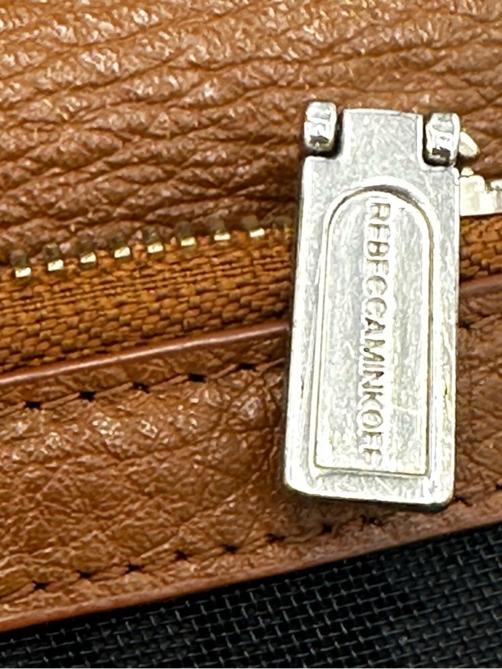 Rebecca Minkoff Mini Brown Fringe Vegan Leather Wallet Missing Crossbody Strap - Picture 9 of 15